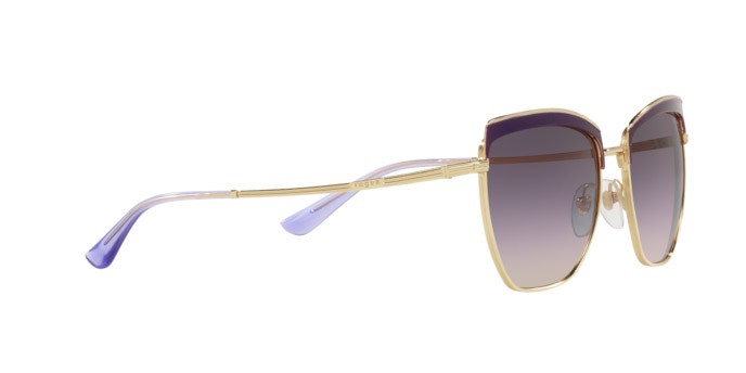 Sunglasses Vogue VO 4234S (516636) color top violet/gold shape irregular lenses pink gradient dark grey