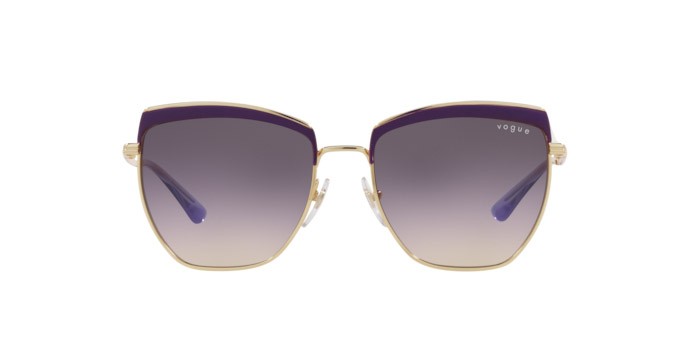 Sunglasses Vogue VO 4234S (516636) color top violet/gold shape irregular lenses pink gradient dark grey