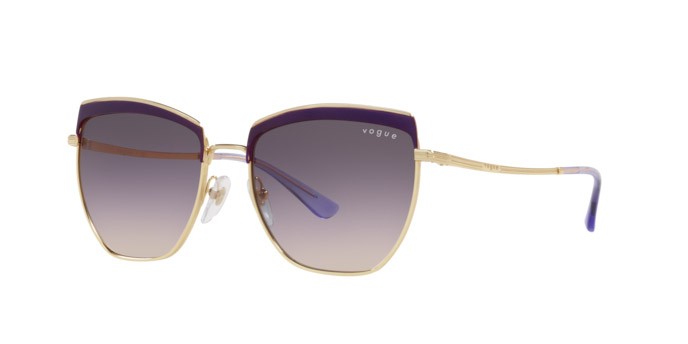 Sunglasses Vogue VO 4234S (516636) color top violet/gold shape irregular lenses pink gradient dark grey