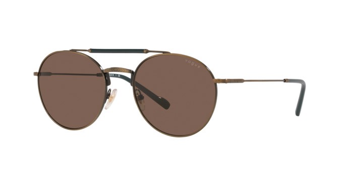 Sonnenbrillen Vogue VO 4240S (513773) farbe gold antique form pantos gläser dark brown