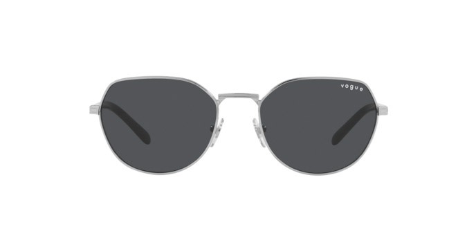 Sonnenbrillen Vogue VO 4242S (323/87) farbe silver form unregelmäßig gläser dark grey