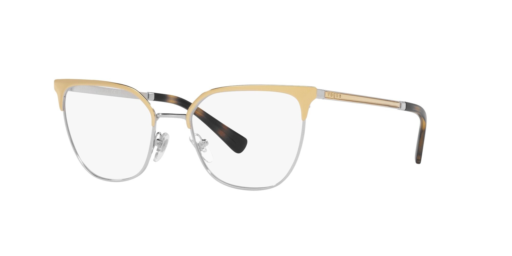 Brillen Vogue VO 4249 (305) farbe top oro/argento form quadratisch gläser lente demo