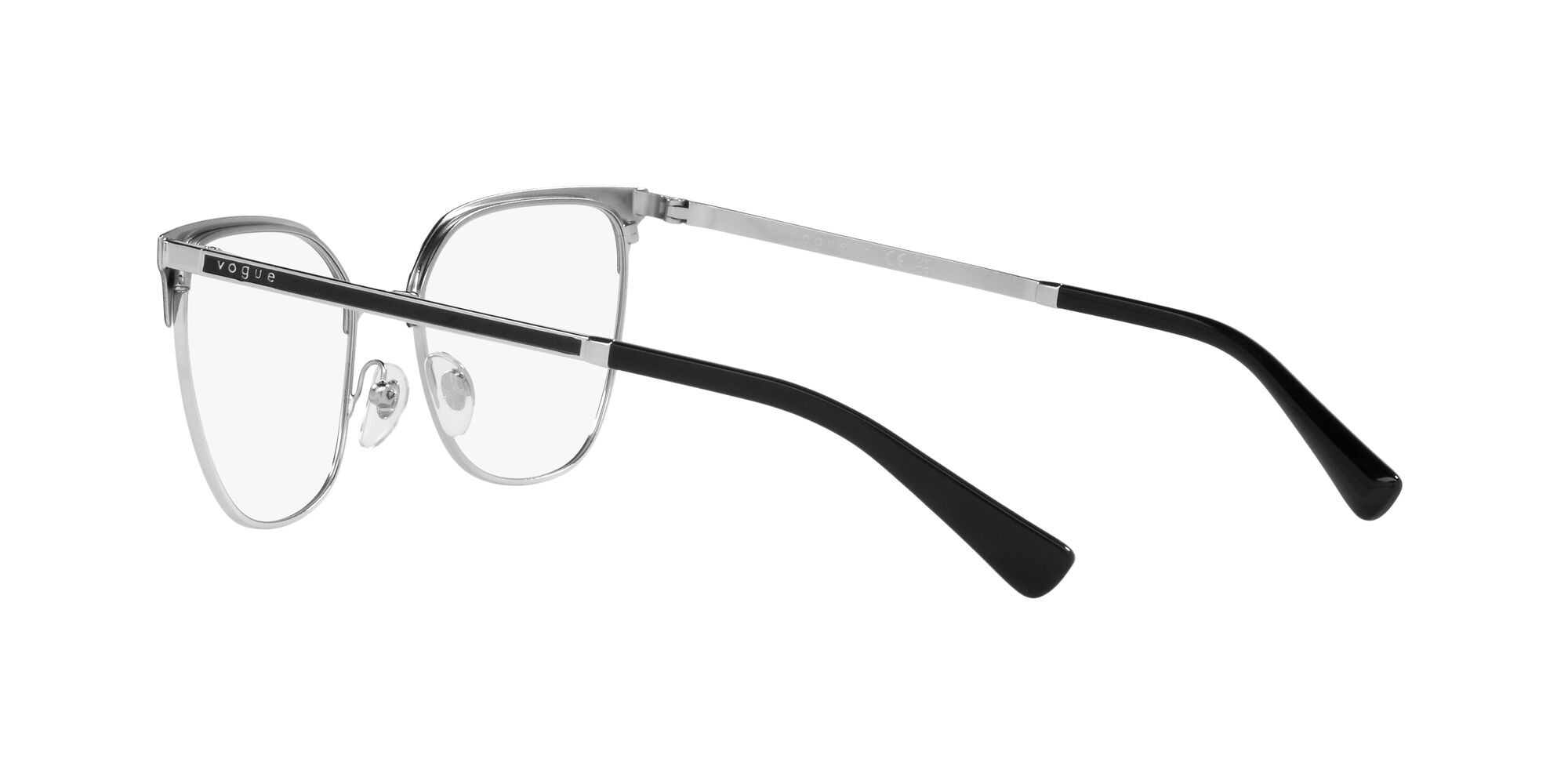 Eyeglasses Vogue VO 4249 (352) color top nero/argento shape square lenses lente demo