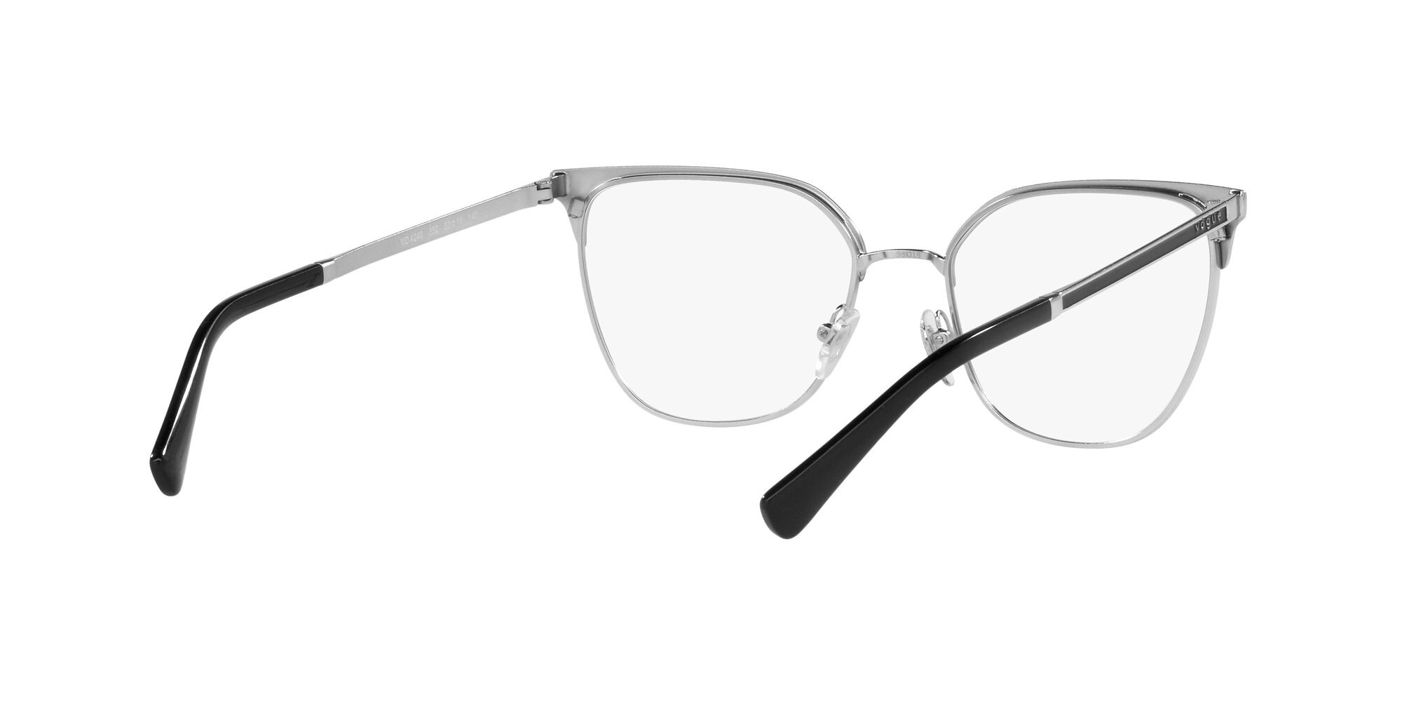 Eyeglasses Vogue VO 4249 (352) color top nero/argento shape square lenses lente demo