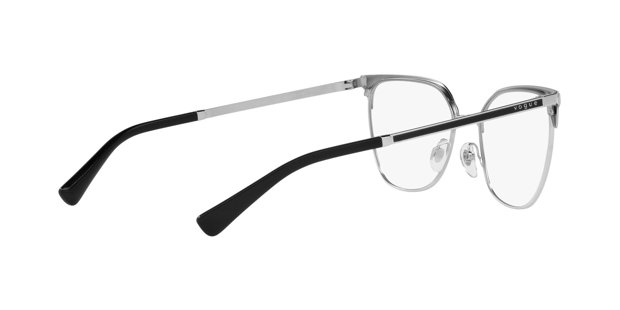 Eyeglasses Vogue VO 4249 (352) color top nero/argento shape square lenses lente demo