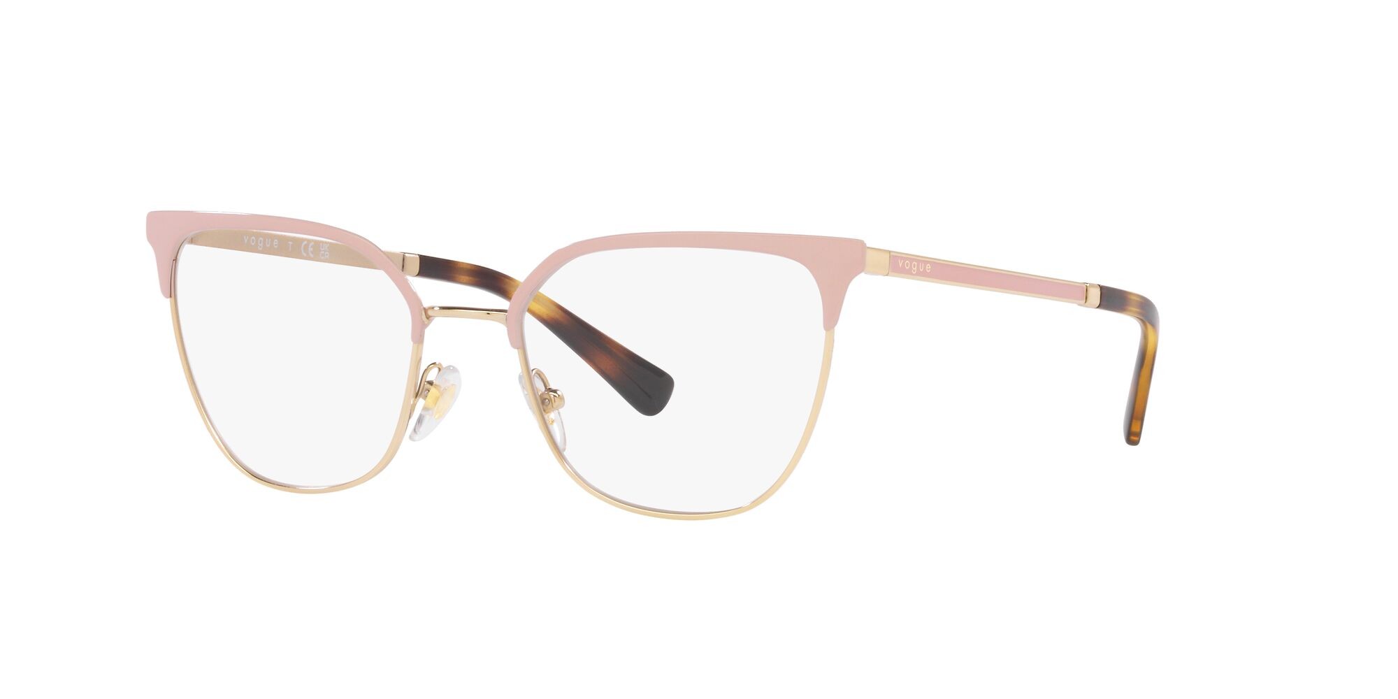 Brillen Vogue VO 4249 (5176) farbe top beige/oro pallido form quadratisch gläser lente demo