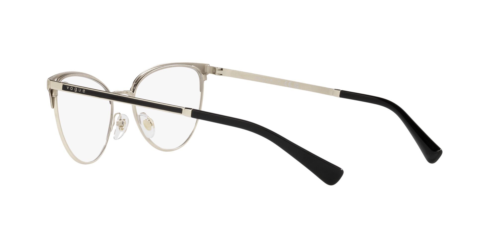 Brillen Vogue VO 4250 (352) farbe top nero/oro pallido form oval gläser lente demo
