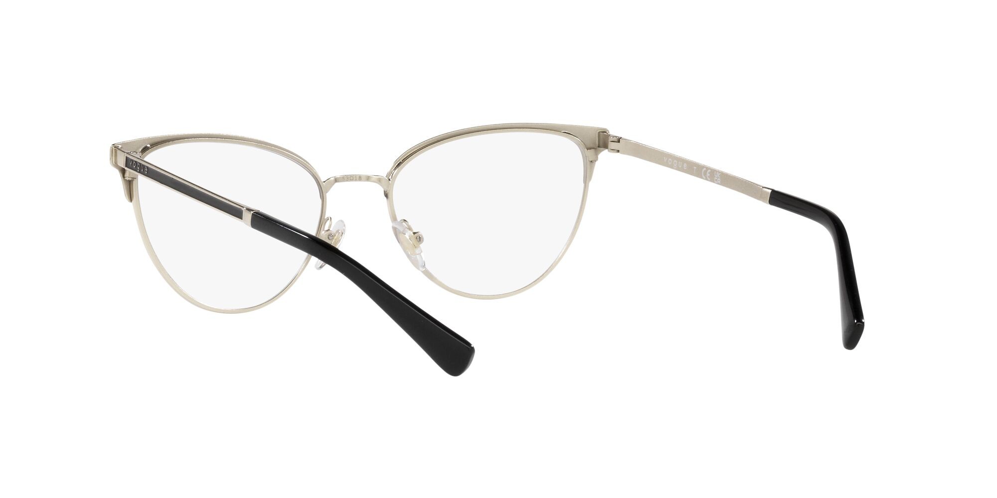 Brillen Vogue VO 4250 (352) farbe top nero/oro pallido form oval gläser lente demo
