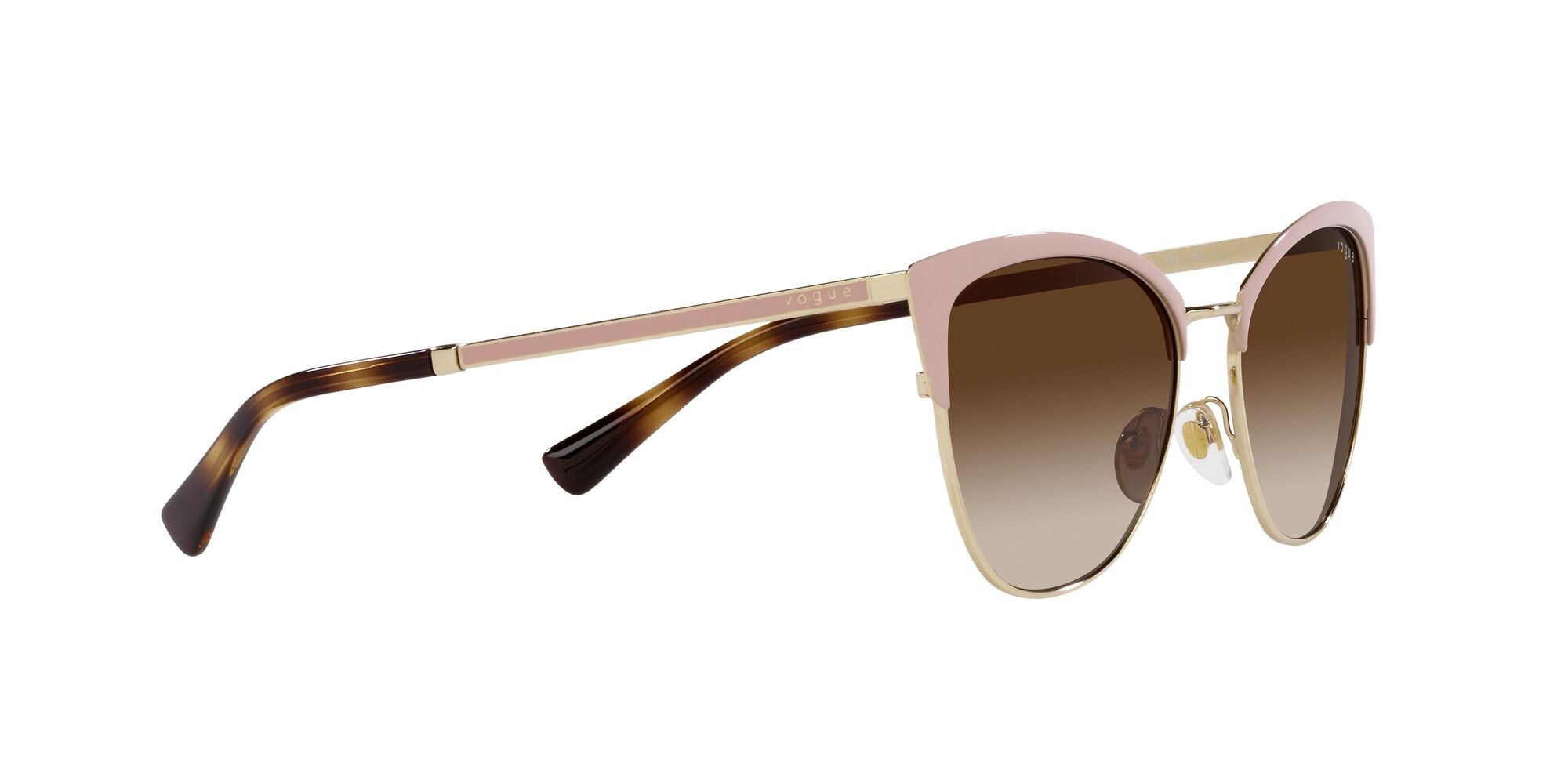 Sonnenbrillen Vogue VO 4251S (517613) farbe top beige/oro pallido form schmetterling gläser marrone sfumato