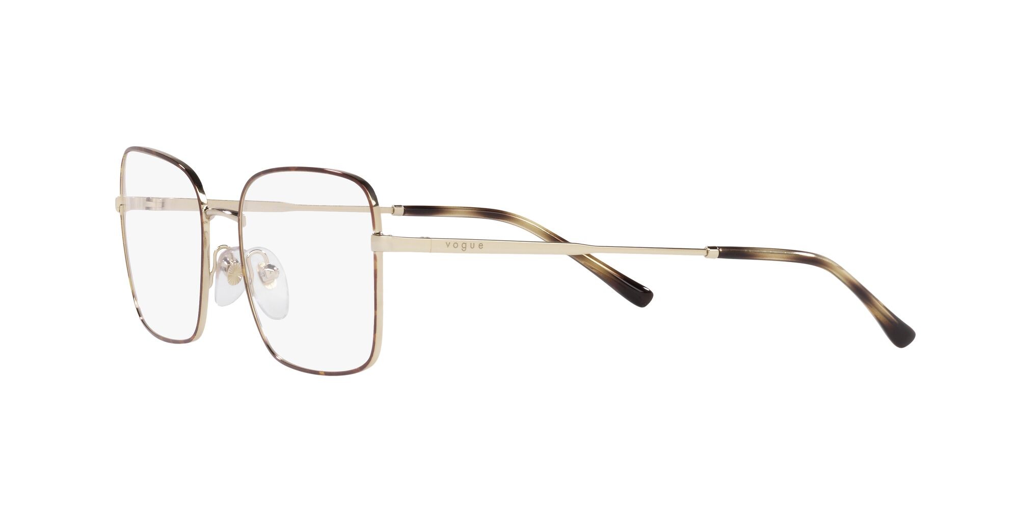 Eyeglasses Vogue VO 4252 (5078) color top havana/oro pallido shape rectangle lenses lente demo