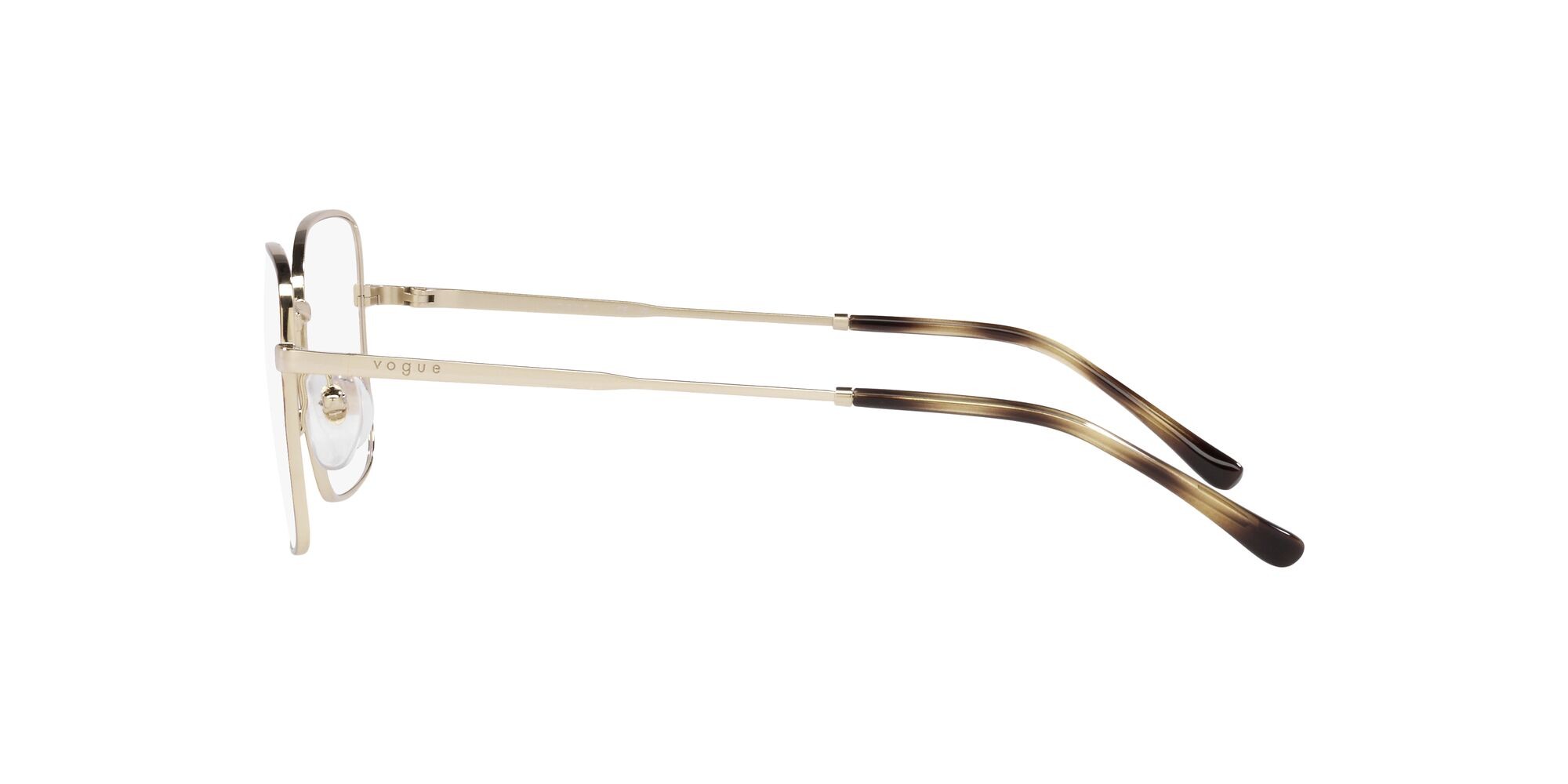 Eyeglasses Vogue VO 4252 (5078) color top havana/oro pallido shape rectangle lenses lente demo