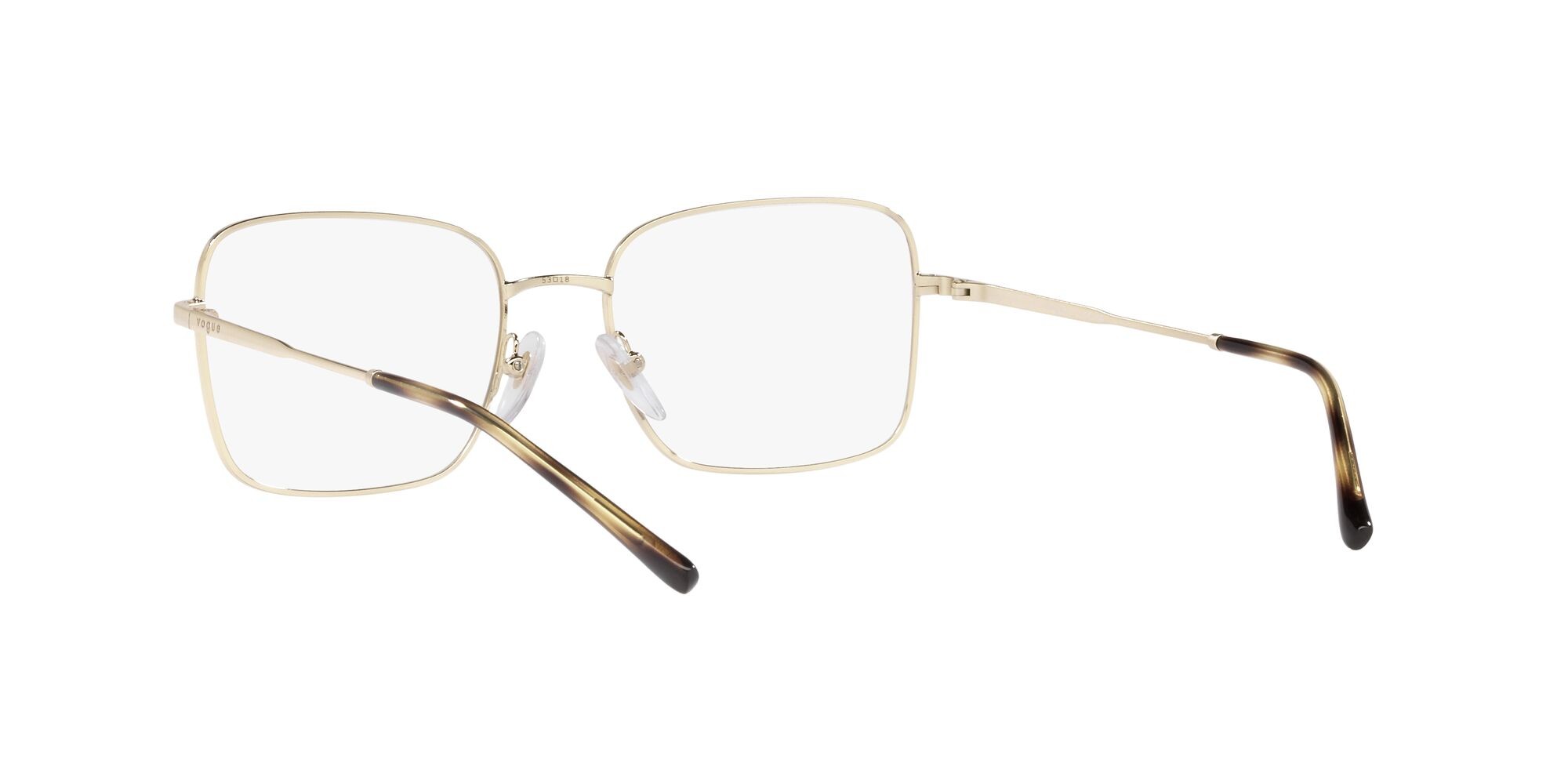 Eyeglasses Vogue VO 4252 (5078) color top havana/oro pallido shape rectangle lenses lente demo