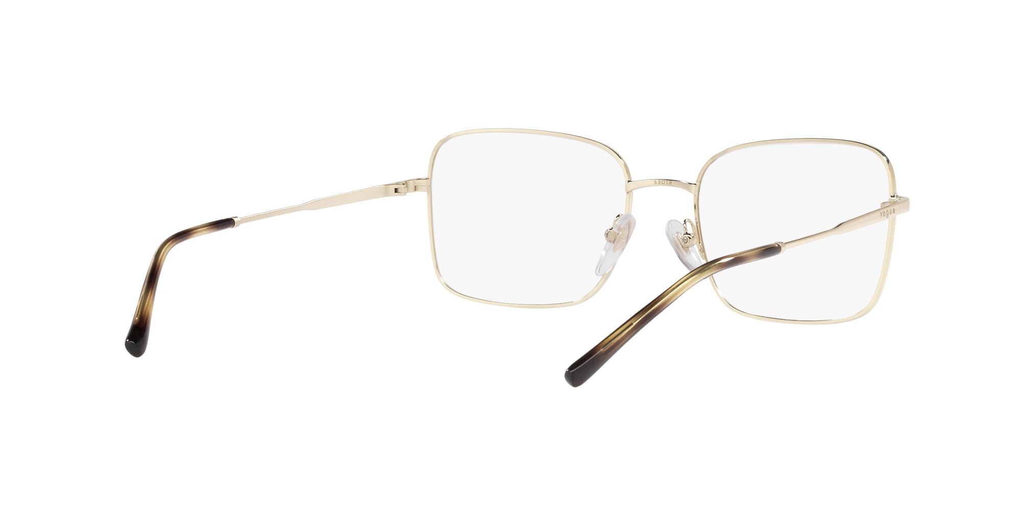 Eyeglasses Vogue VO 4252 (5078) color top havana/oro pallido shape rectangle lenses lente demo