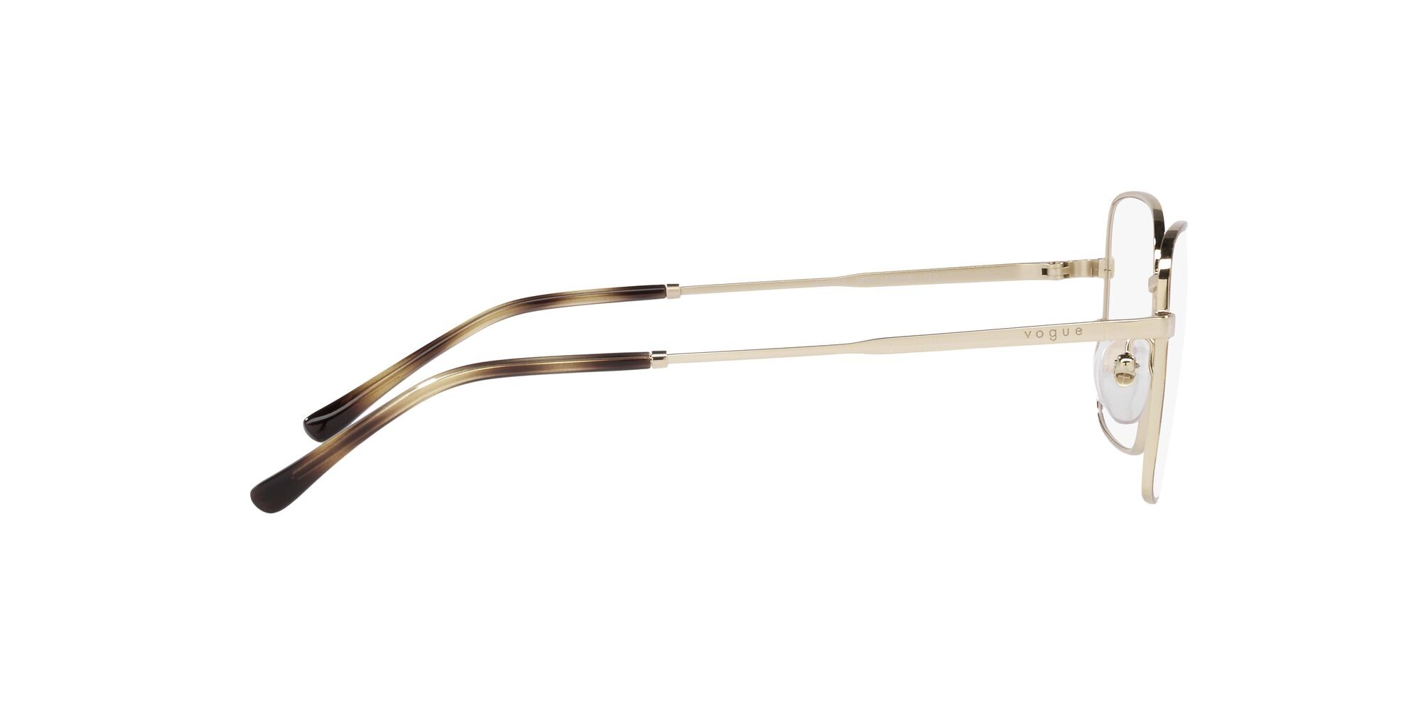 Eyeglasses Vogue VO 4252 (5078) color top havana/oro pallido shape rectangle lenses lente demo