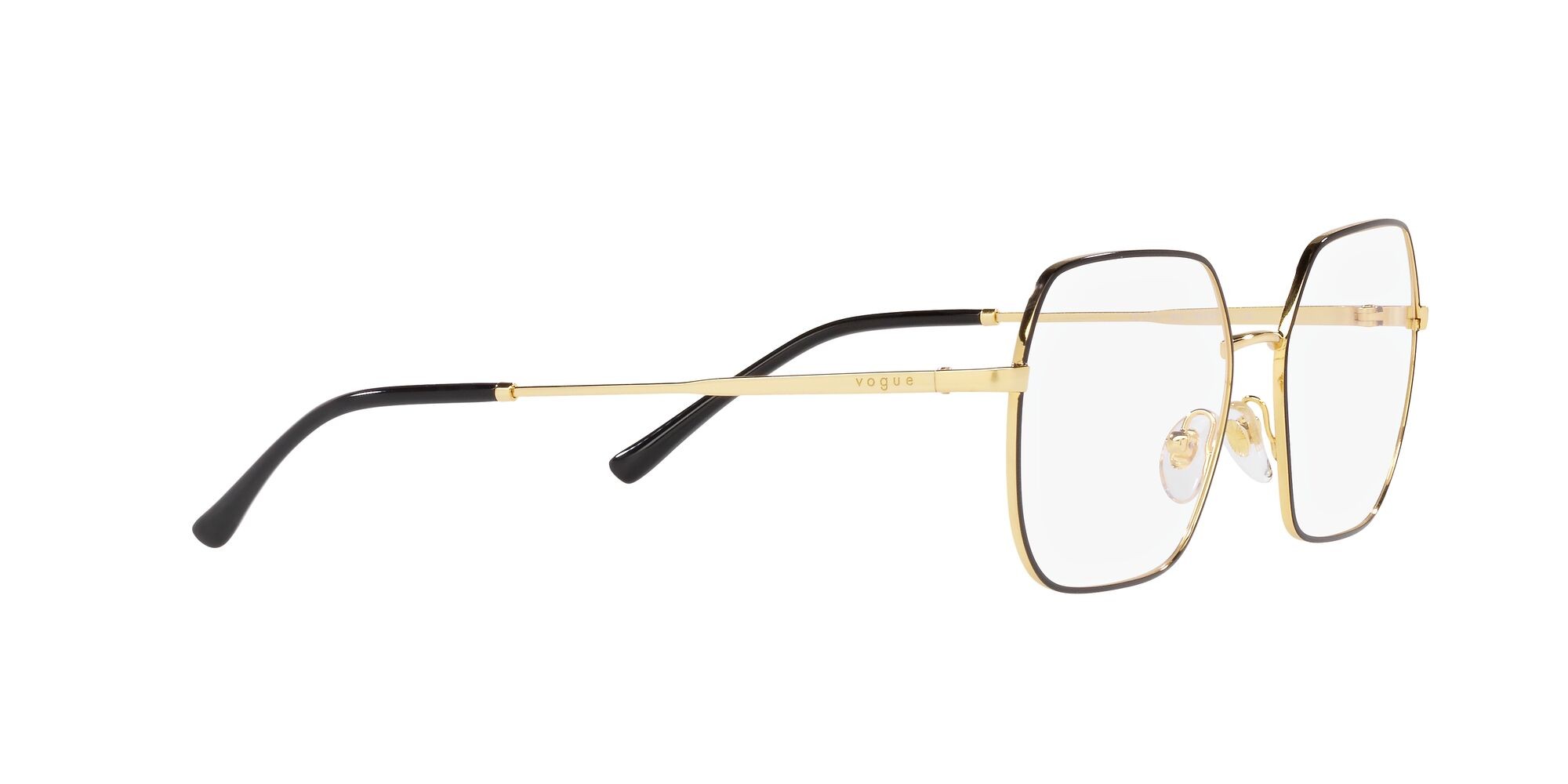 Eyeglasses Vogue VO 4253 (352) color top nero/oro shape irregular lenses lente demo