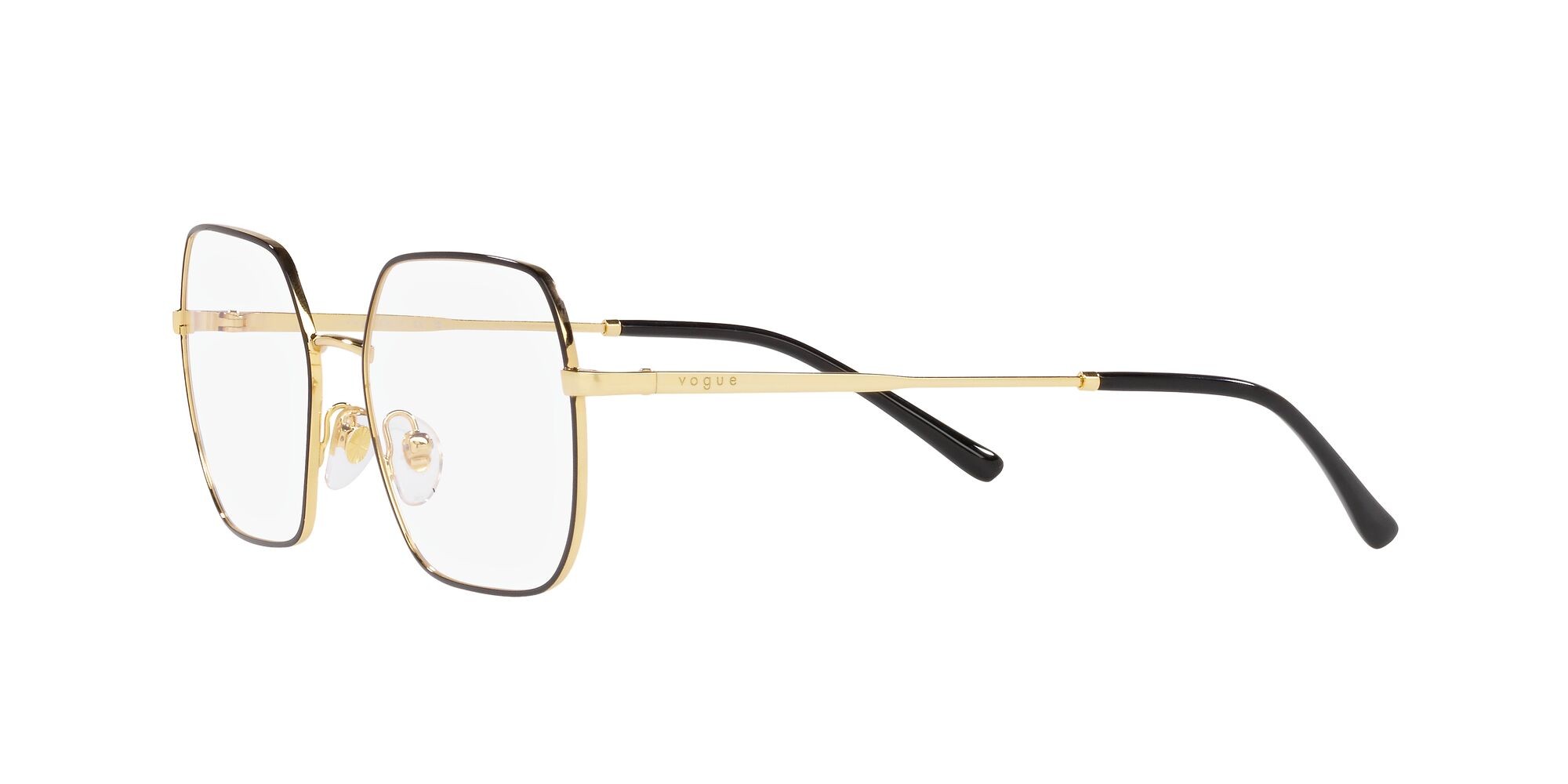 Eyeglasses Vogue VO 4253 (352) color top nero/oro shape irregular lenses lente demo