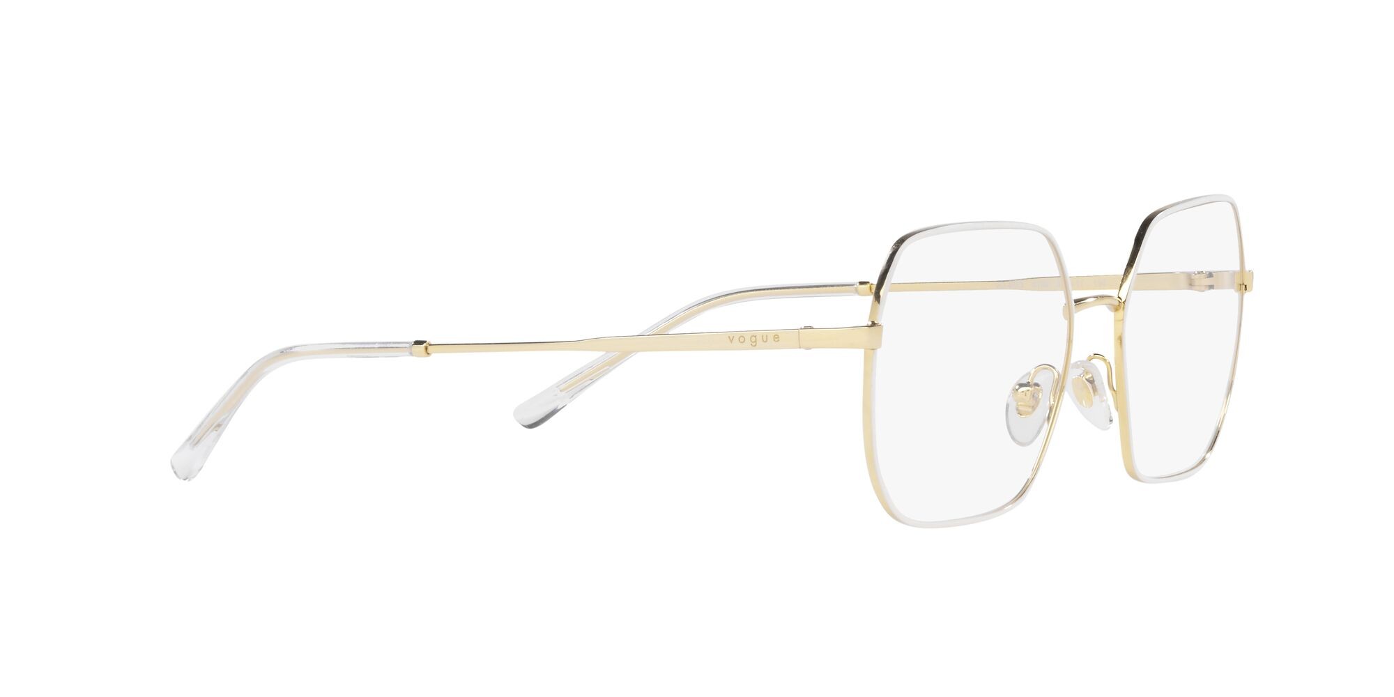 Brillen Vogue VO 4253 (5120) farbe top bianco/oro form unregelmäßig gläser lente demo