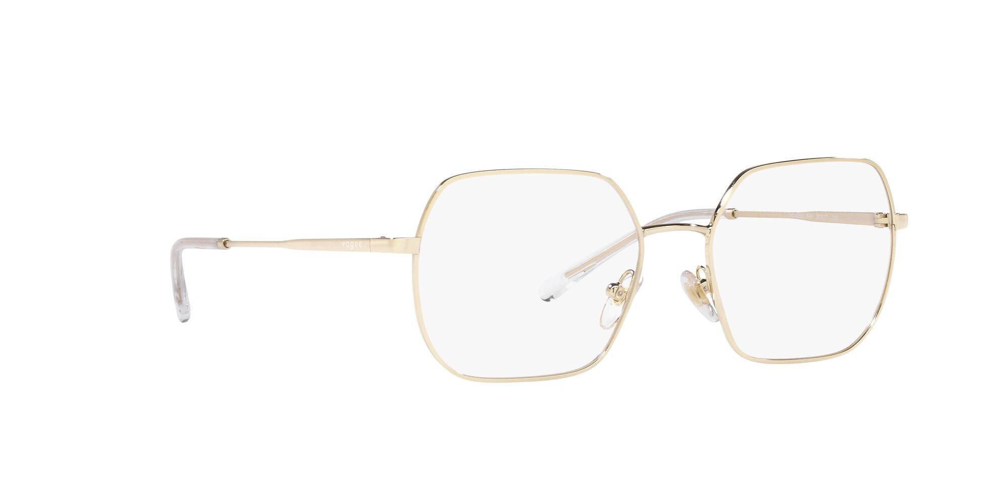 Eyeglasses Vogue VO 4253 (848) color oro pallido shape irregular lenses lente demo