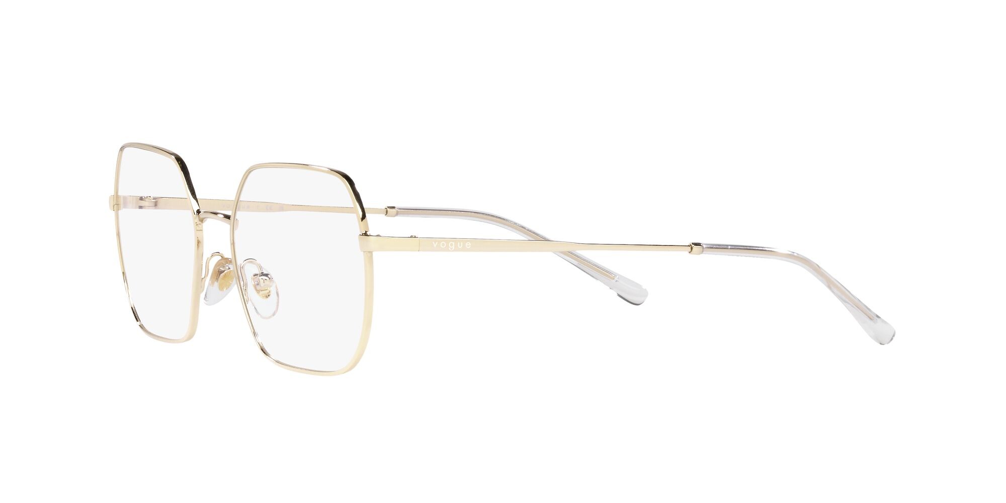 Eyeglasses Vogue VO 4253 (848) color oro pallido shape irregular lenses lente demo