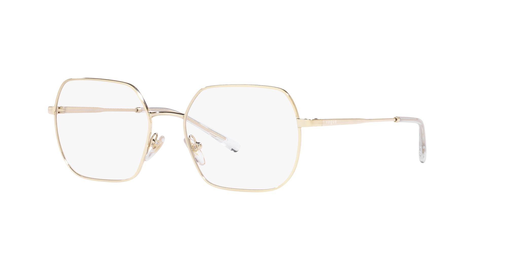 Eyeglasses Vogue VO 4253 (848) color oro pallido shape irregular lenses lente demo