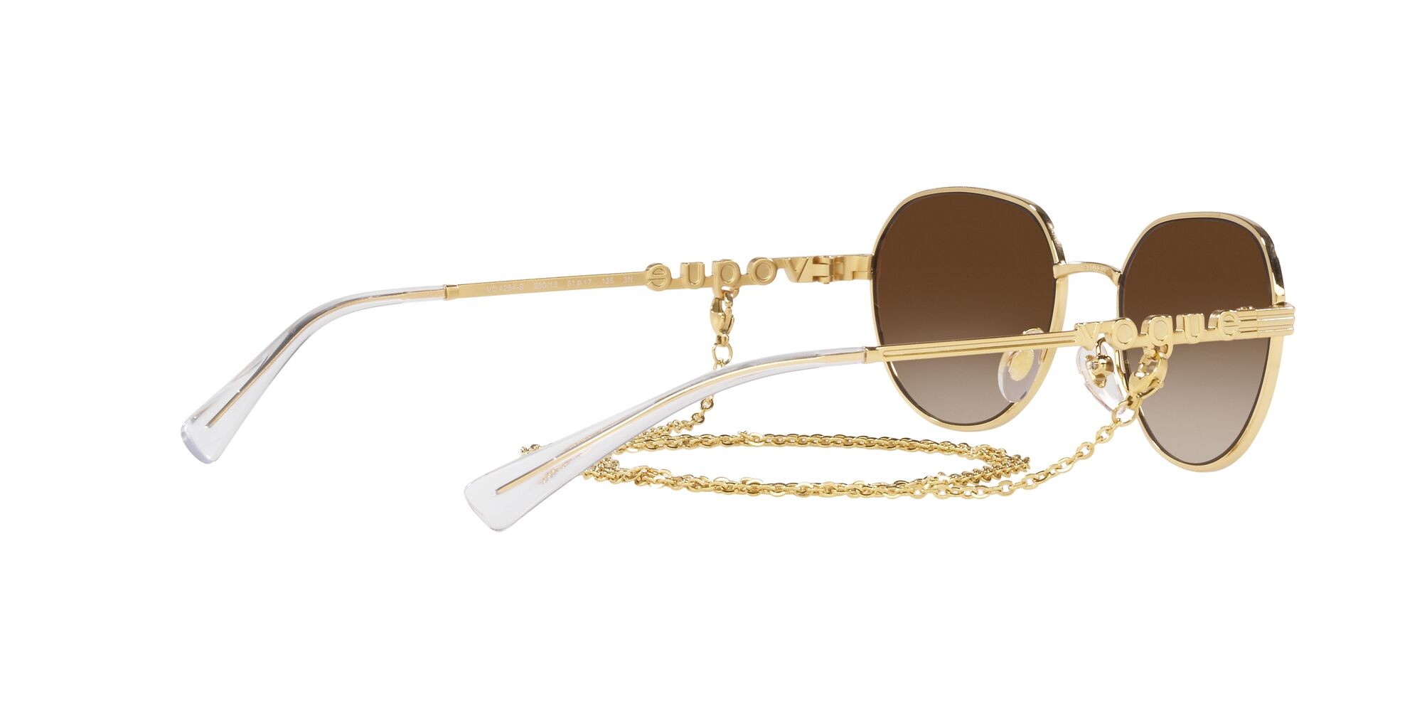 Sonnenbrillen Vogue VO 4254S (280/13) farbe oro form unregelmäßig gläser marrone sfumato
