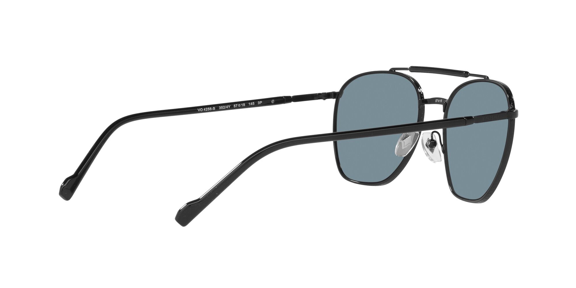 Sonnenbrillen Vogue VO 4256S (352/4Y) farbe nero form unregelmäßig gläser polarizzata blu/flash argento