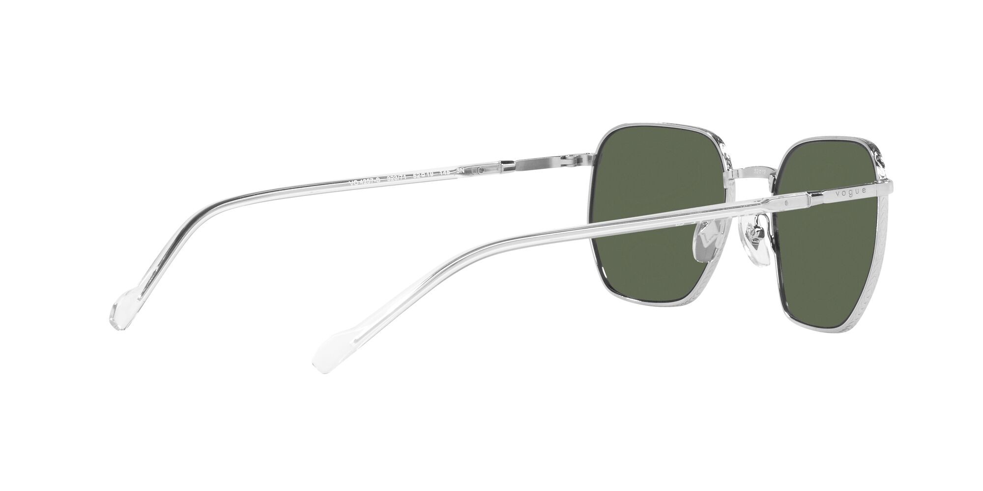 Sonnenbrillen Vogue VO 4257S (323/71) farbe argento form unregelmäßig gläser verde scuro