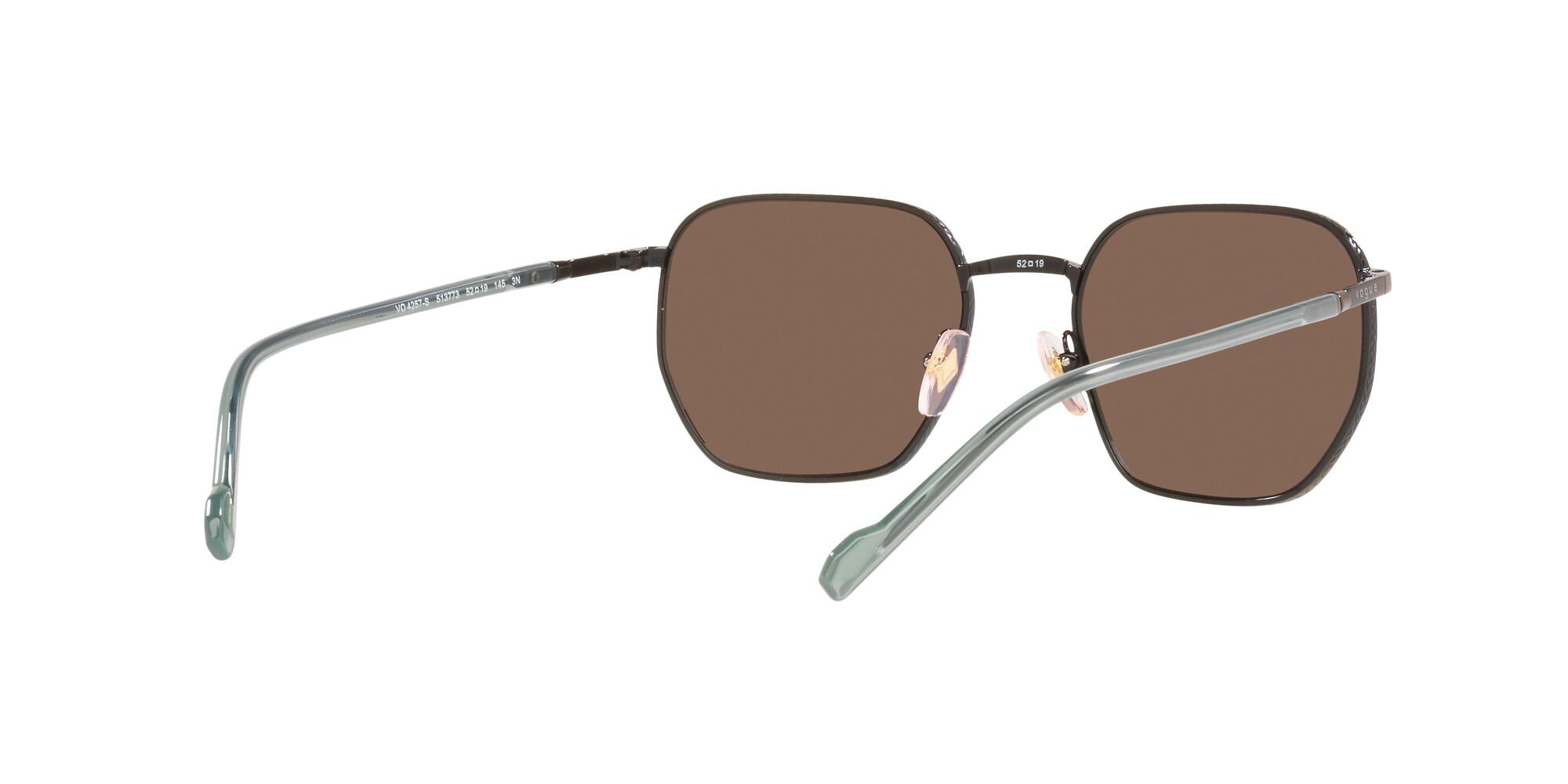 Sonnenbrillen Vogue VO 4257S (513773) farbe oro anticato form unregelmäßig gläser marrone scuro