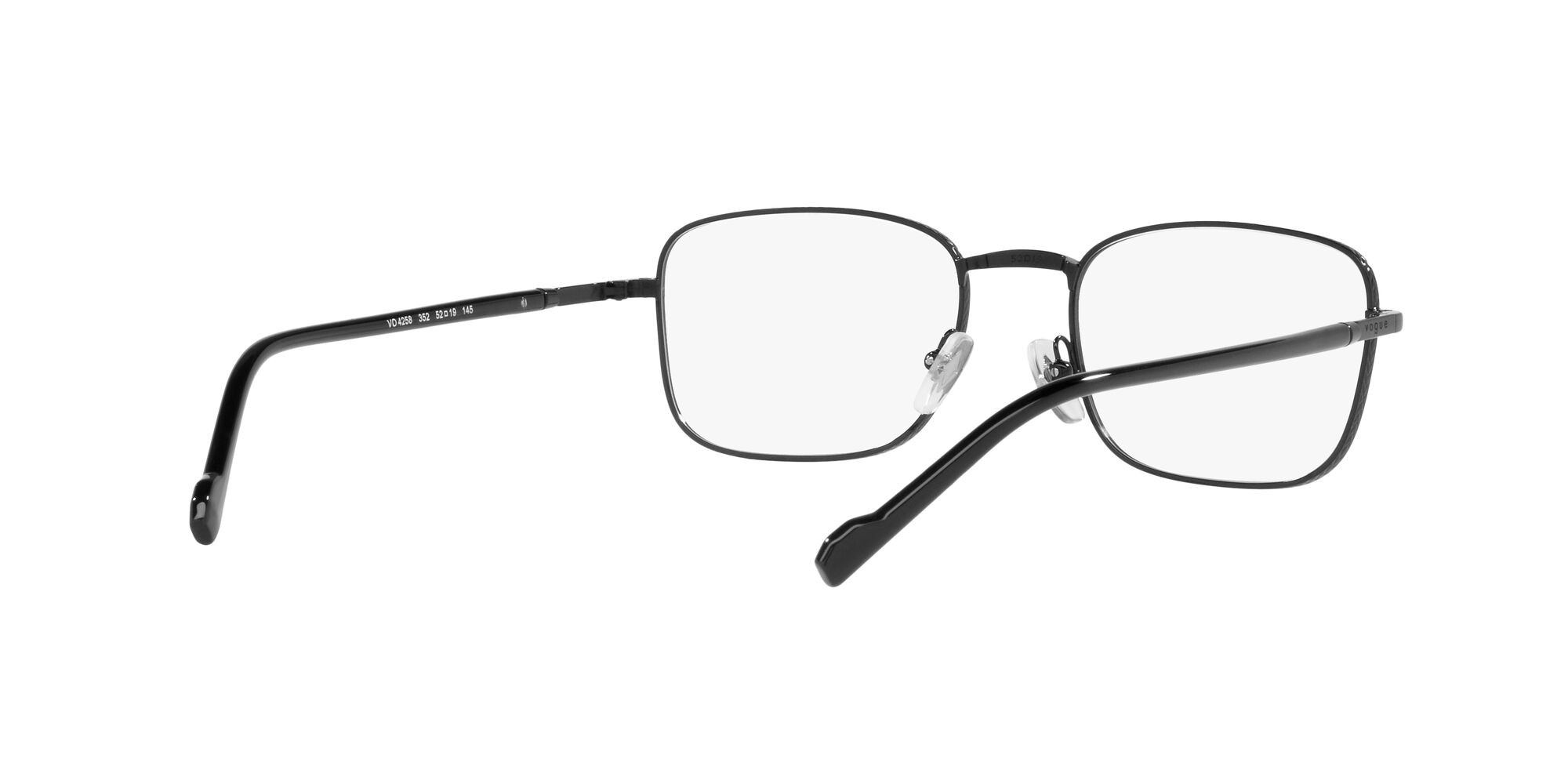 Brillen Vogue VO 4258 (352) farbe nero form rechteckig gläser lente demo