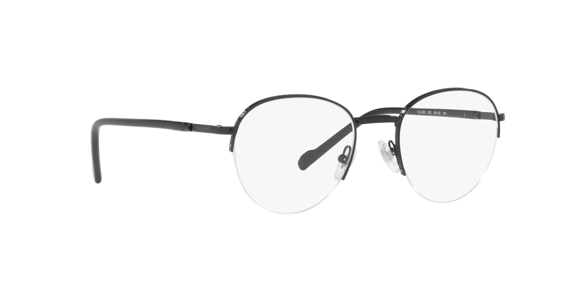 Eyeglasses Vogue VO 4263 (352) color nero shape aviator lenses lente demo