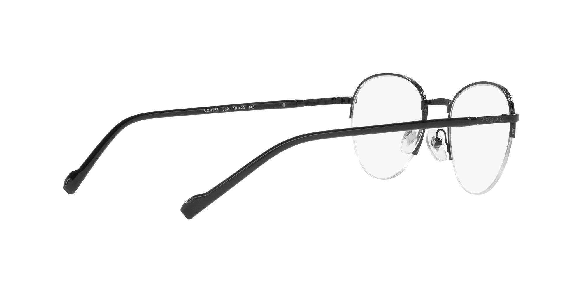 Eyeglasses Vogue VO 4263 (352) color nero shape aviator lenses lente demo