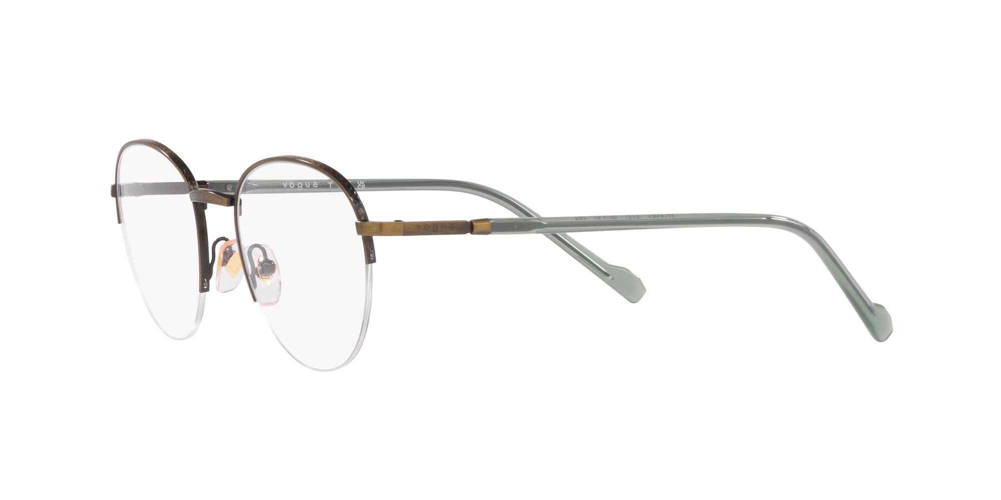 Brillen Vogue VO 4263 (5137) farbe oro anticato form aviator gläser lente demo