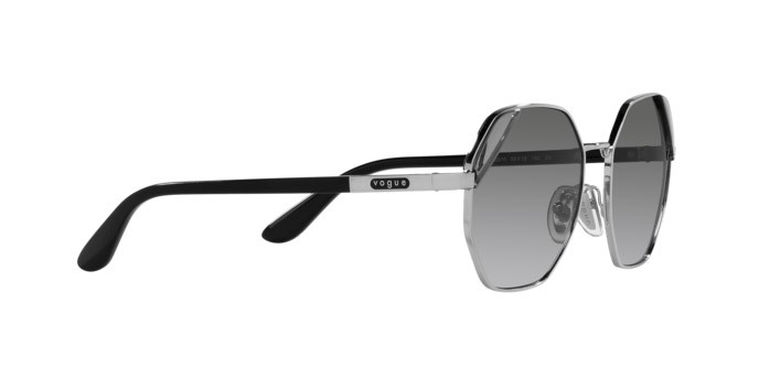 Sonnenbrillen Vogue VO 4268S (323/11) farbe argento form unregelmäßig gläser grigio sfumato
