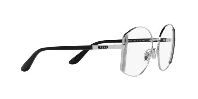 Occhiali da vista Vogue VO 4269 (323) colore argento forma irregolare lenti lente demo