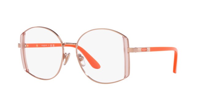 Occhiali da vista Vogue VO 4269 (5152) colore oro rosa forma irregolare lenti lente demo
