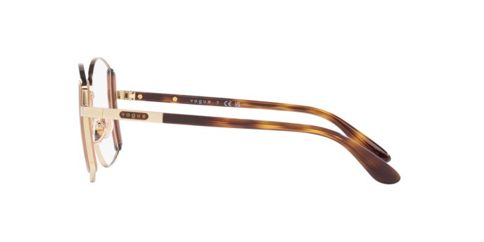 Eyeglasses Vogue VO 4269 (848) color oro pallido shape irregular lenses lente demo