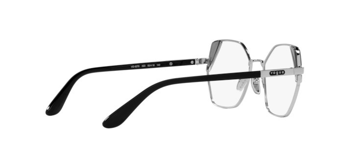 Occhiali da vista Vogue VO 4270 (323) colore argento forma irregolare lenti lente demo
