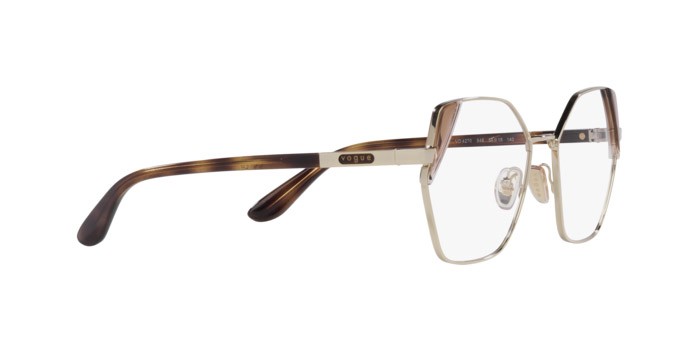 Occhiali da vista Vogue VO 4270 (848) colore oro pallido forma irregolare lenti lente demo