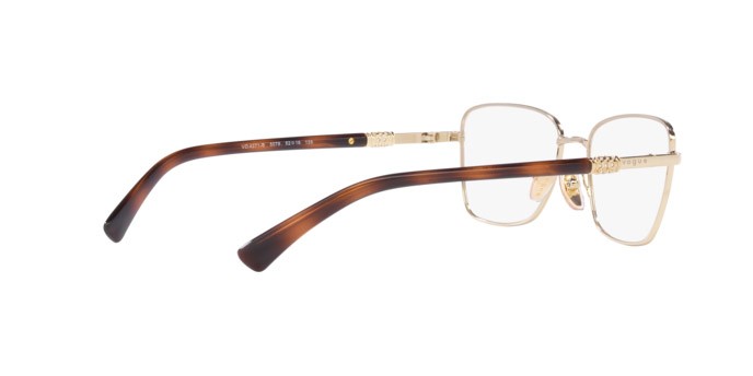 Occhiali da vista Vogue VO 4271B (5078) colore top havana/oro pallido forma farfalla lenti lente demo