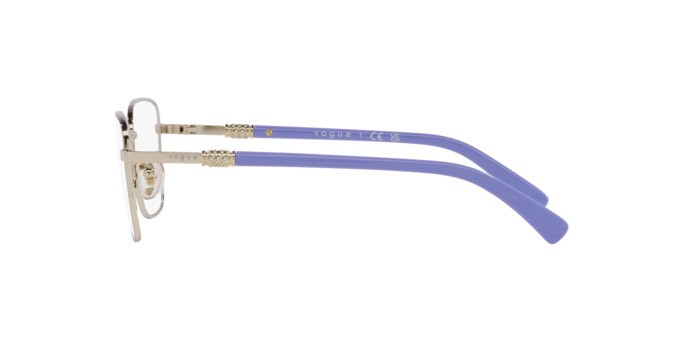 Eyeglasses Vogue VO 4271B (5140) color top violetto/oro pallido shape butterfly lenses lente demo