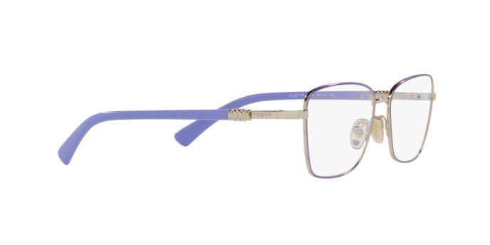 Eyeglasses Vogue VO 4271B (5140) color top violetto/oro pallido shape butterfly lenses lente demo