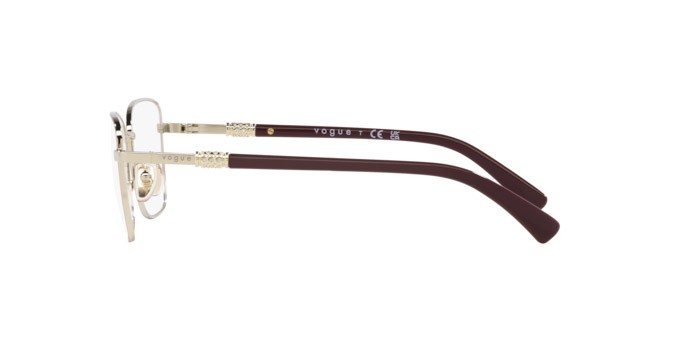 Eyeglasses Vogue VO 4271B (5141) color top rosa/oro pallido shape butterfly lenses lente demo