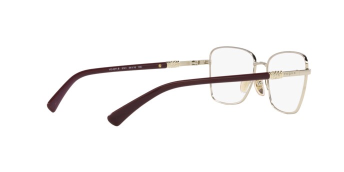 Eyeglasses Vogue VO 4271B (5141) color top rosa/oro pallido shape butterfly lenses lente demo