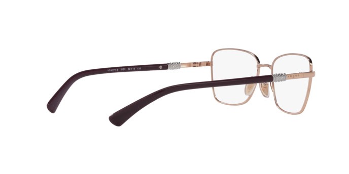 Occhiali da vista Vogue VO 4271B (5152) colore oro rosa forma farfalla lenti lente demo