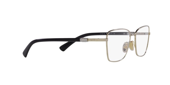 Occhiali da vista Vogue VO 4271B (848) colore oro pallido forma farfalla lenti lente demo