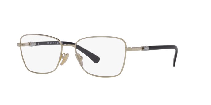 Occhiali da vista Vogue VO 4271B (848) colore oro pallido forma farfalla lenti lente demo