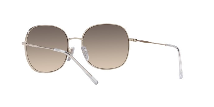 Occhiali da sole Vogue VO 4272S (848/13) colore oro pallido forma rotondo lenti marrone sfumato grigio