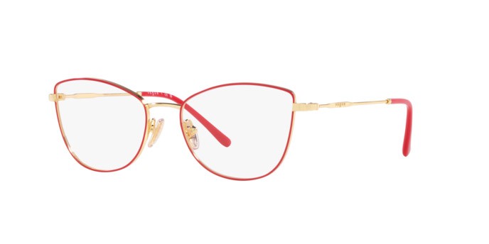 Occhiali da vista Vogue VO 4273 (280) colore top rosso/oro forma cat eye lenti lente demo