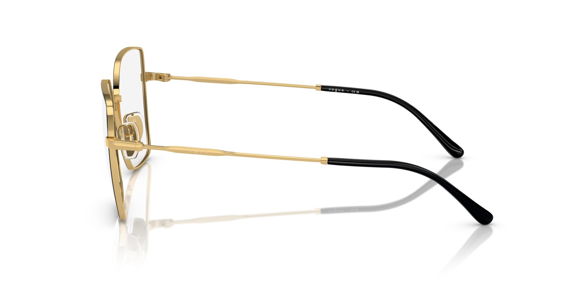 Occhiali da vista Vogue VO 4274 (352) colore top nero/oro forma irregolare lenti lente demo