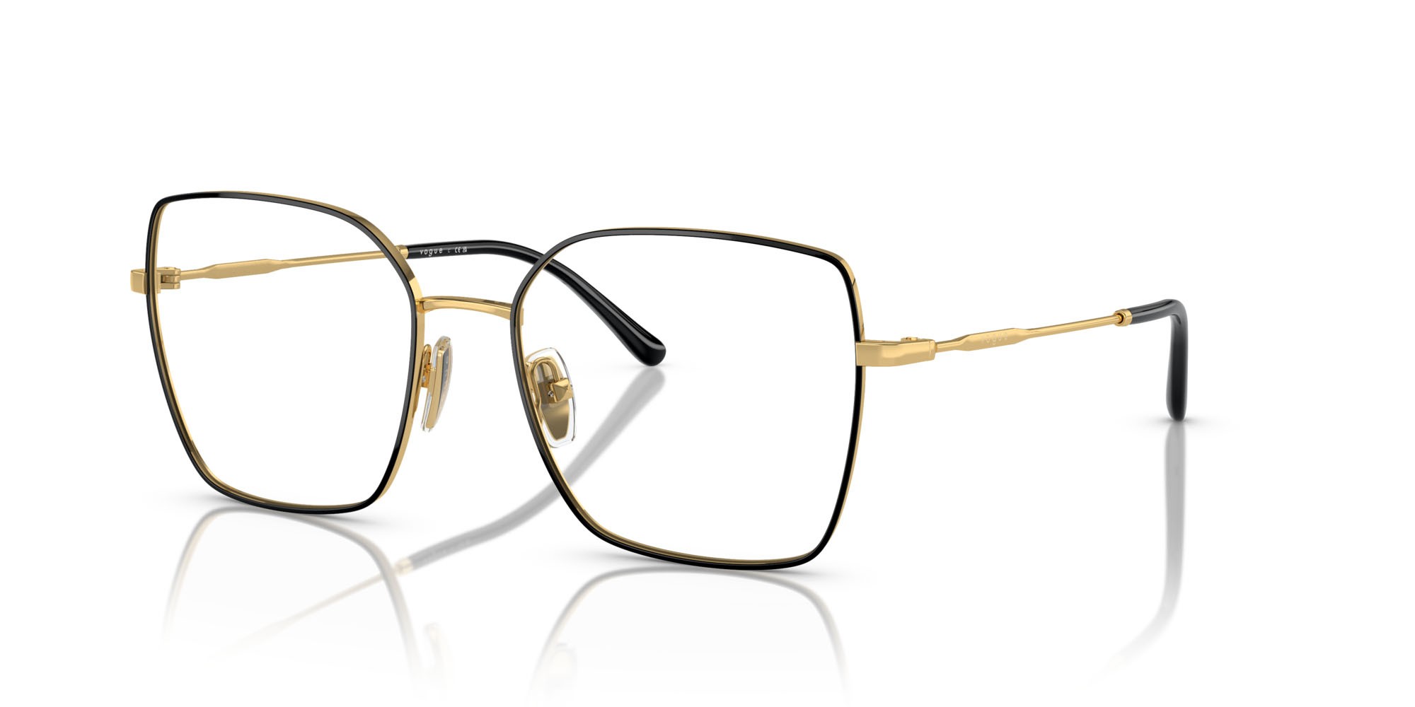 Occhiali da vista Vogue VO 4274 (352) colore top nero/oro forma irregolare lenti lente demo